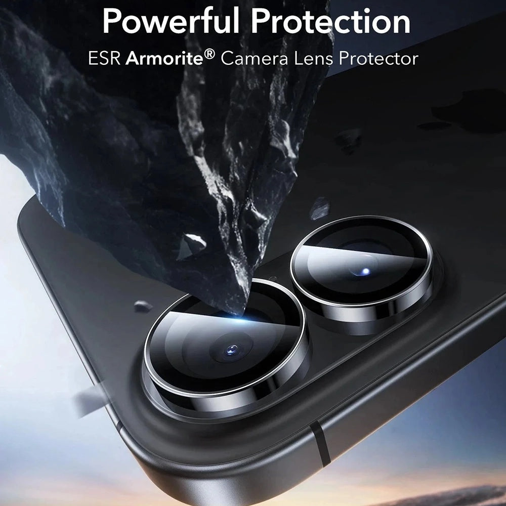 ESR - Armorite Camera Lens Protectors (2 pack) - iPhone 16 / iPhone 16 Plus / iPhone 17 - Black