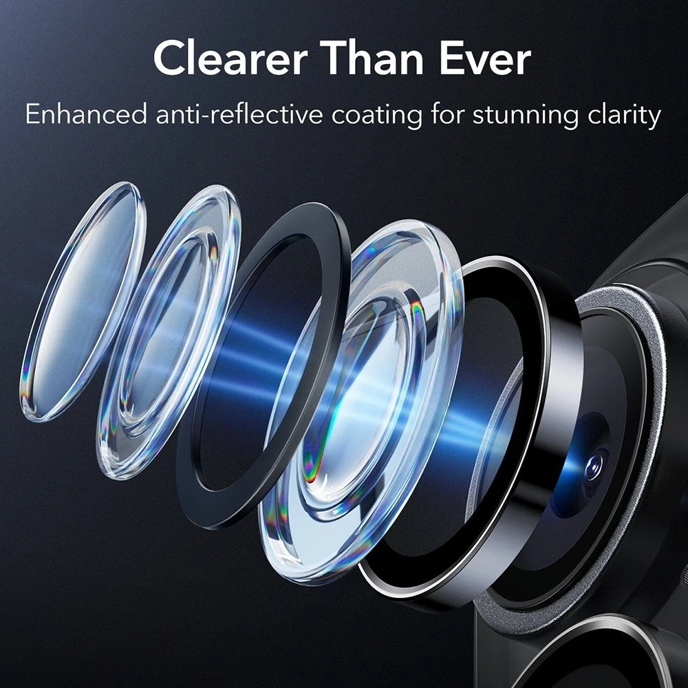 ESR - Armorite Camera Lens Protectors (2 pack) - iPhone 16 / iPhone 16 Plus / iPhone 17 - Black