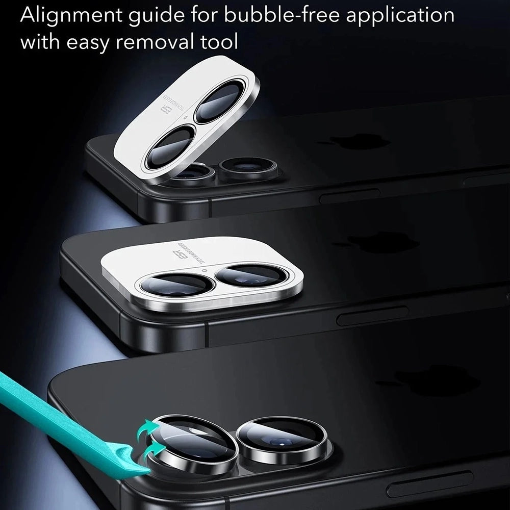 ESR - Armorite Camera Lens Protectors (2 pack) - iPhone 16 / iPhone 16 Plus / iPhone 17 - Black