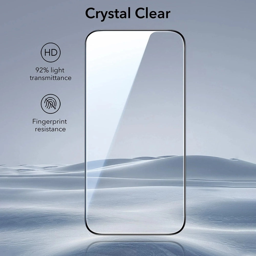ESR - Tempered Glass UltraFit (3 pack) - iPhone 17 Air - Black