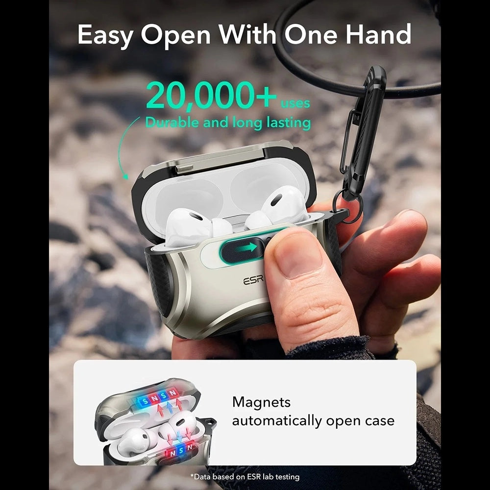 ESR - Cyber FlickLock HaloLock - Apple AirPods Pro 3 - Titanium