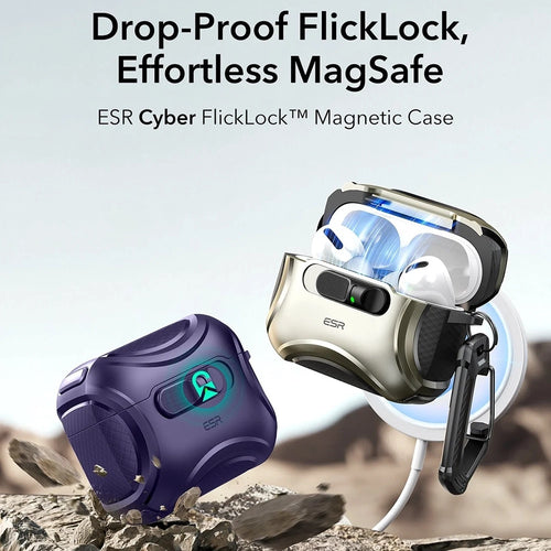 ESR - Cyber FlickLock HaloLock - Apple AirPods Pro 3 - Purple
