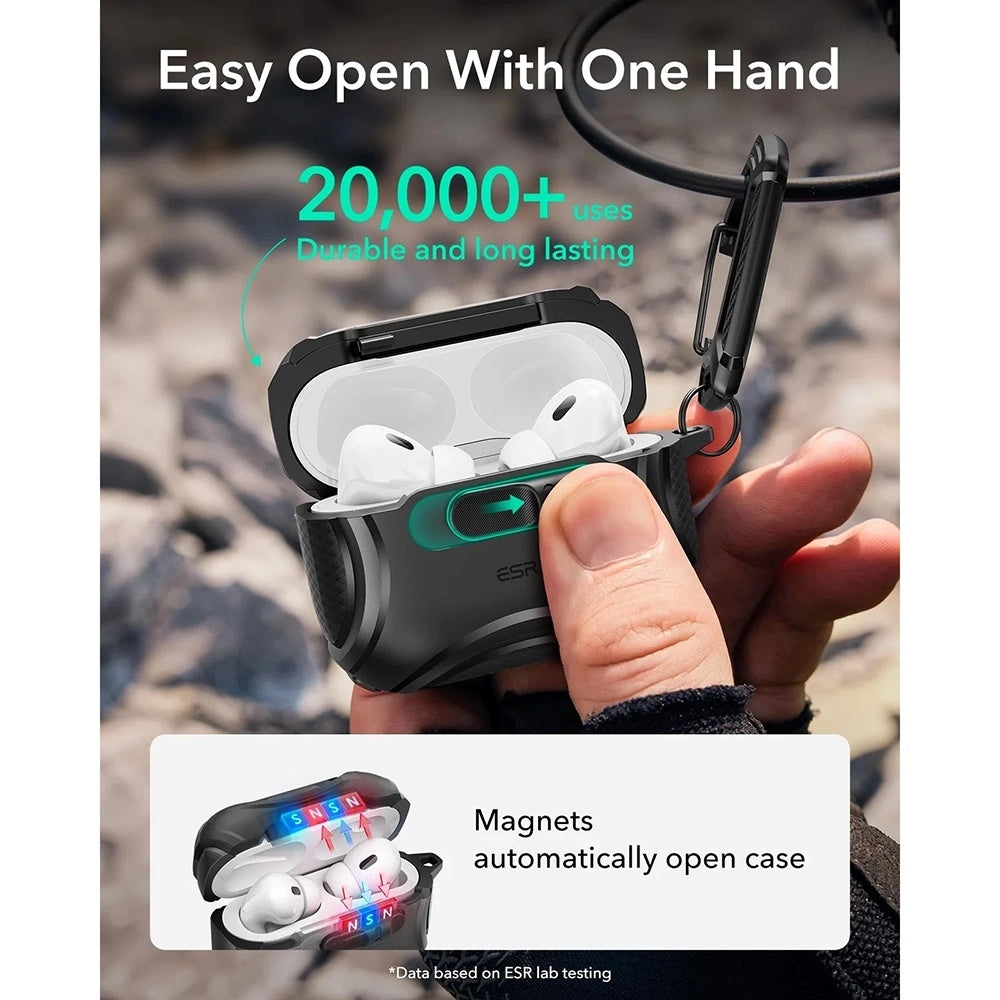ESR - Cyber FlickLock HaloLock - Apple AirPods Pro 3 - Black