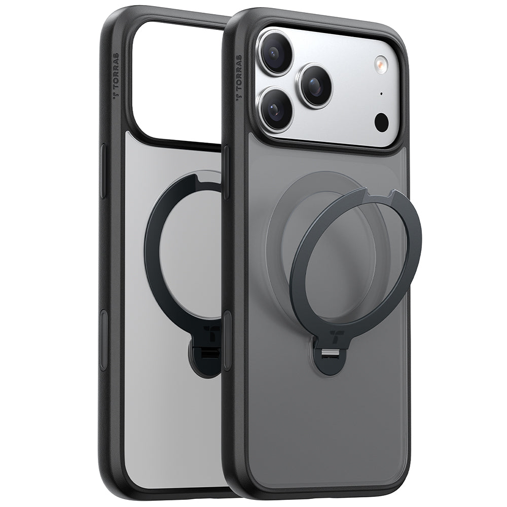 Torras - Ostand Spin MagSafe Series - iPhone 17 Pro Max - Black