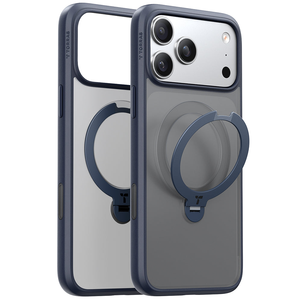Torras - Ostand Spin MagSafe Series - iPhone 17 Pro Max - Navy Blue