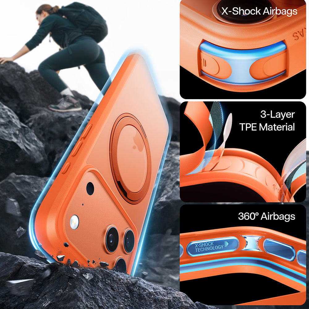 Torras - Ostand Pro MagSafe Series - iPhone 17 Pro Max - Orange