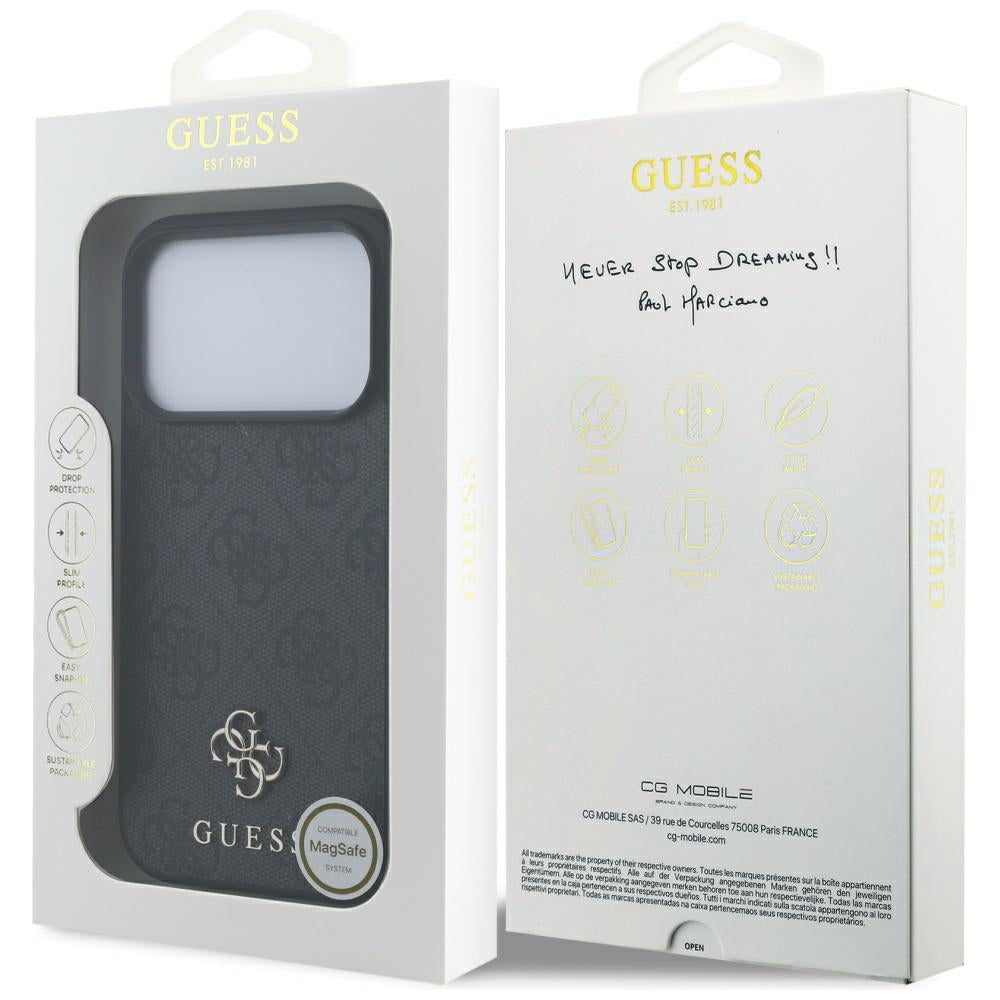 Guess - 4G Small and Classic Logo MagSafe (GUHMP17LP4SM4MK) - iPhone 17 Pro - Black