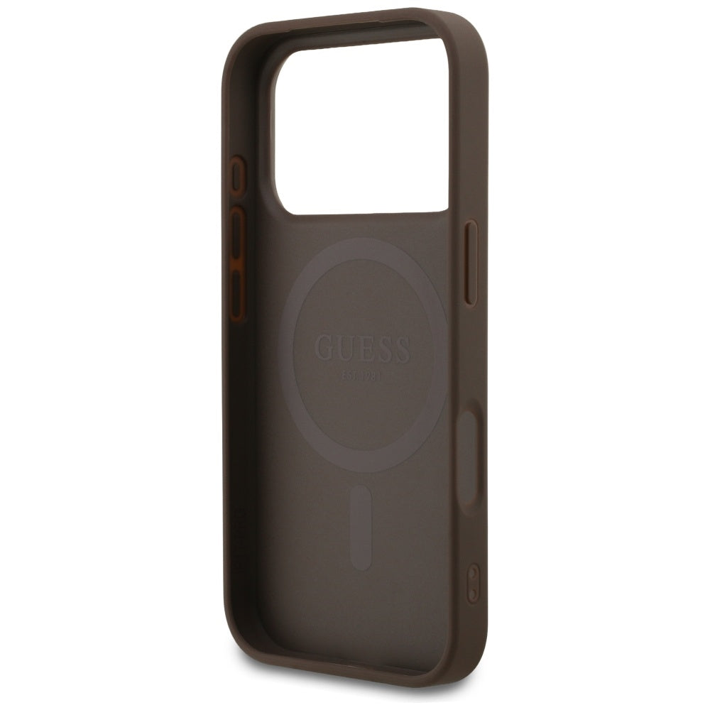 Guess - 4G Small and Classic Logo MagSafe (GUHMP17LP4SM4MW) - iPhone 17 Pro - Brown