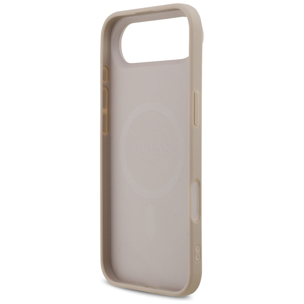 Husa pentru iPhone 17 Air - Guess Hardcase 4G Printed Stripes MagSafe (GUHMP17MP4RPSP) - Pink