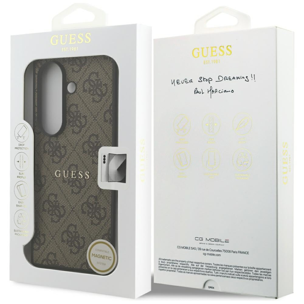 Husa pentru Samsung Galaxy Z Fold7 - Guess Hardcase 4G Classic MagSafe (GUHMZFD7P4MSEGCW) - Brown