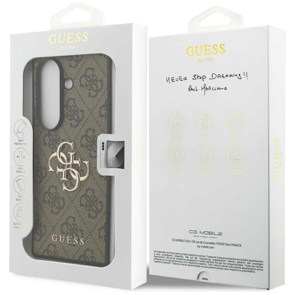 Guess - Hardcase 4G Big Logo (GUHCZFD74GMGBR) - Samsung Galaxy Z Fold7 - Brown
