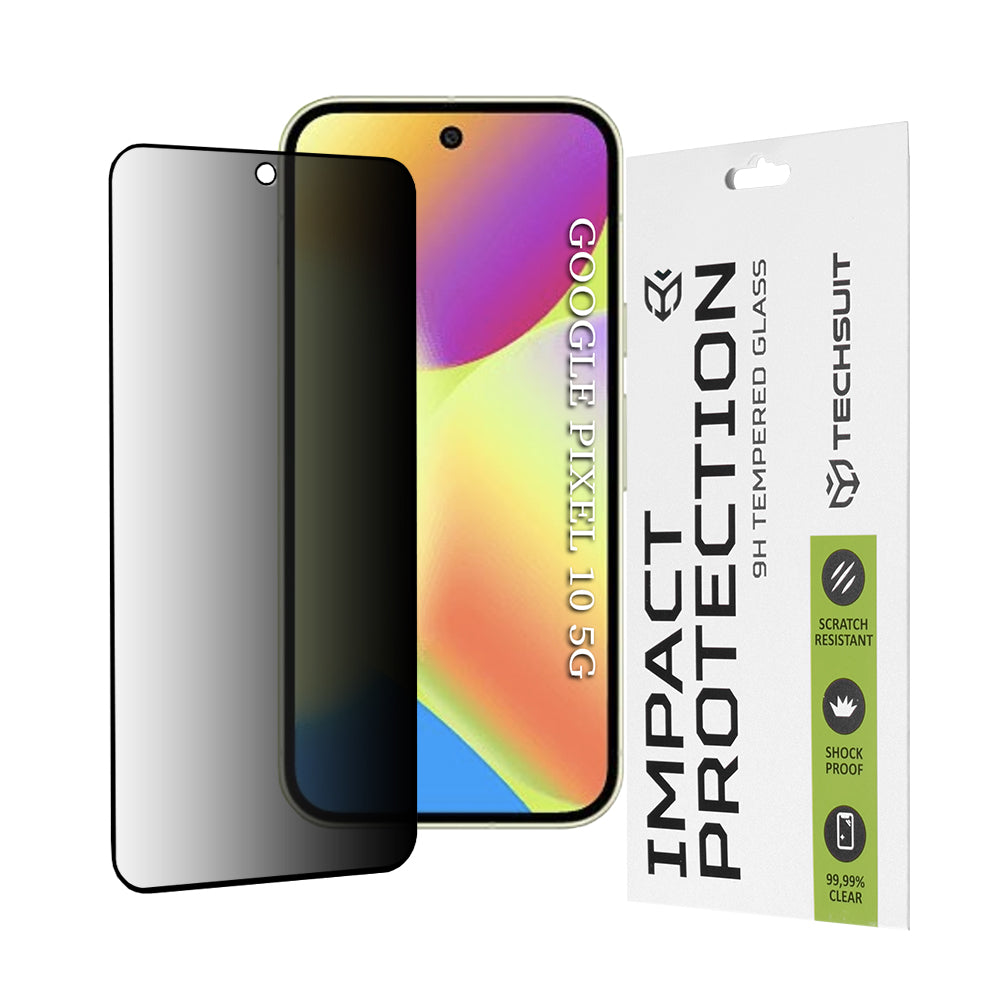 Techsuit - 111D Privacy Full Glue - Google Pixel 10 - Black