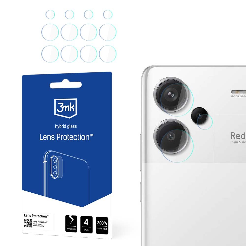 3mk - Lens Protection (4 pack) - Xiaomi Redmi Note 13 Pro+ 5G - Clear