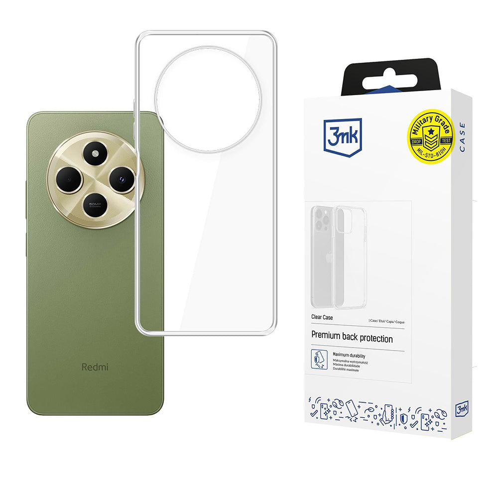 3mk - Clear Case - Xiaomi Redmi 14C - Transparent