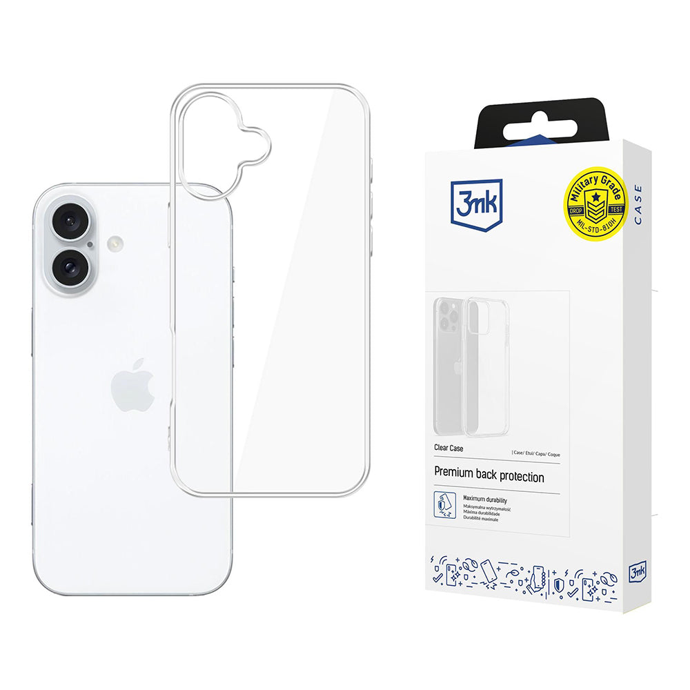 3mk - Clear Case - iPhone 16 - Transparent