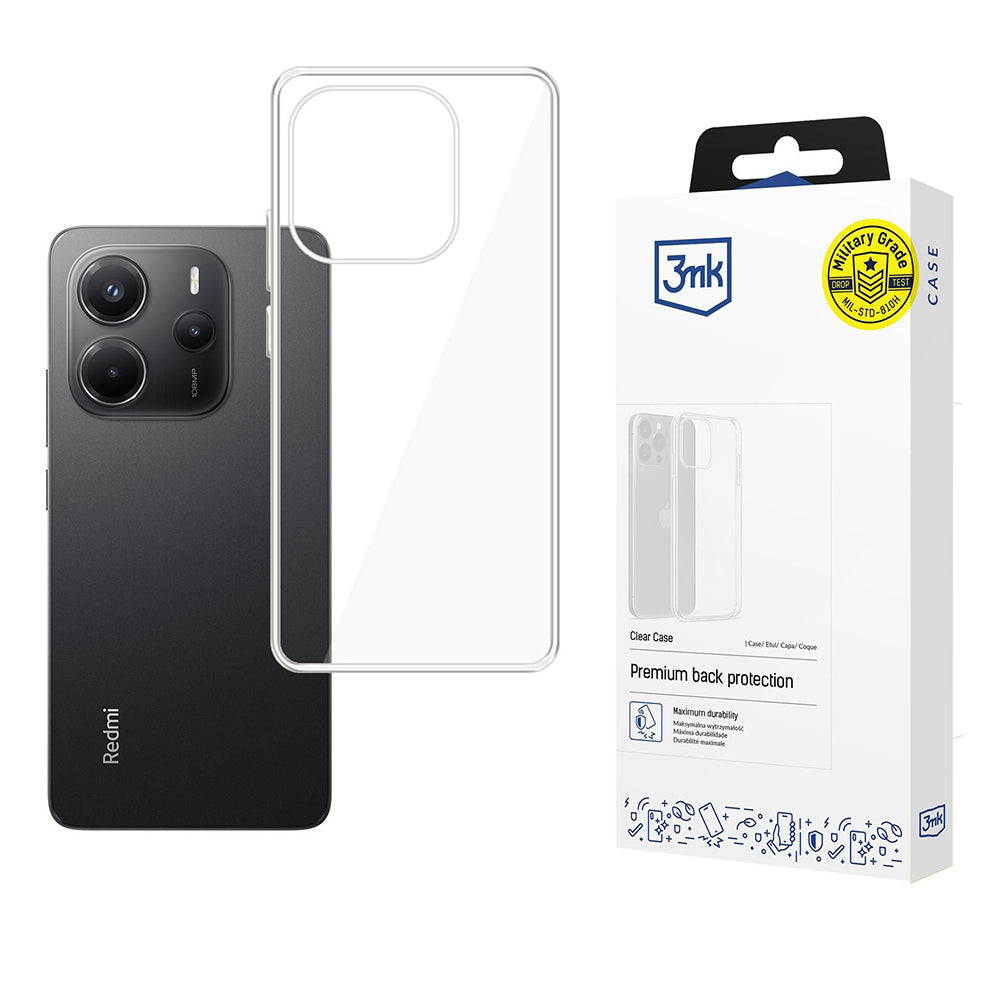 3mk - Clear Case - Xiaomi Redmi Note 14 4G (Standard) - Transparent