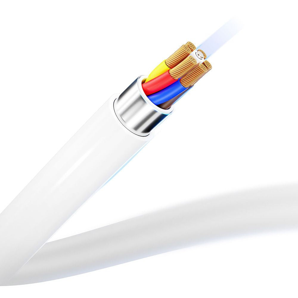 3mk - Data Cable Hyper - USB-C to USB-C, 100W, 5A, 2m - White
