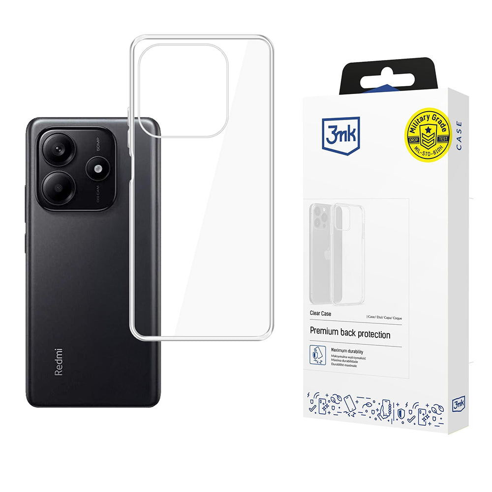 3mk - Clear Case - Xiaomi Redmi Note 14 5G - Transparent