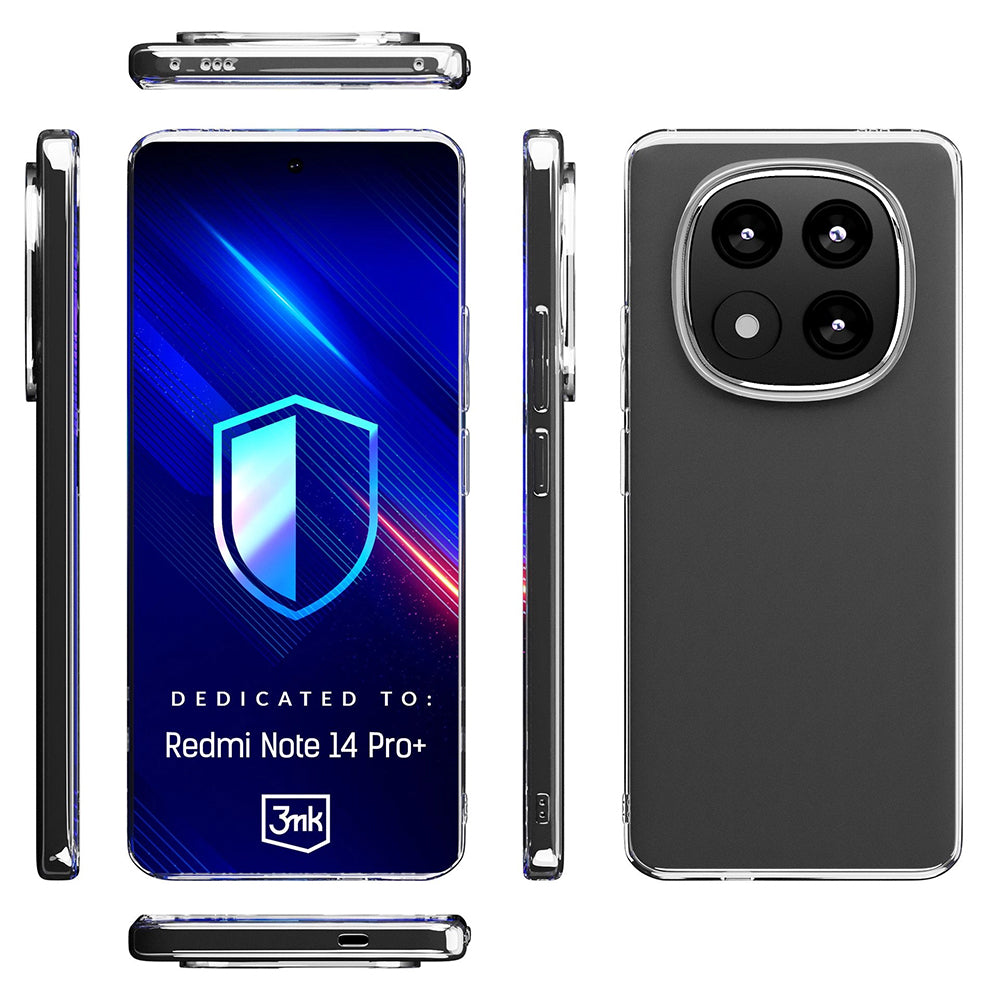 3mk - Clear Case - Xiaomi Redmi Note 14 Pro+ 5G - Transparent