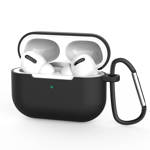 Techsuit - Silicone Case - for AirPods Pro 3, Smooth Ultrathin Material - Black