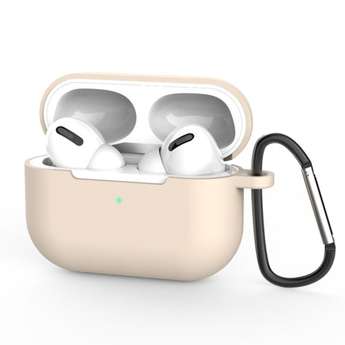 Techsuit - Silicone Case - for AirPods Pro 3, Smooth Ultrathin Material - Cream