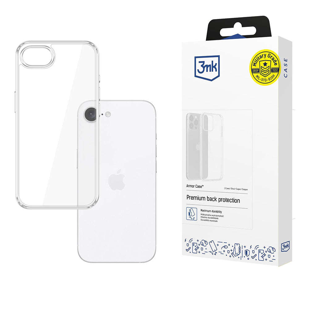 3mk - Armor Case - iPhone 16e / iPhone 17e - Transparent