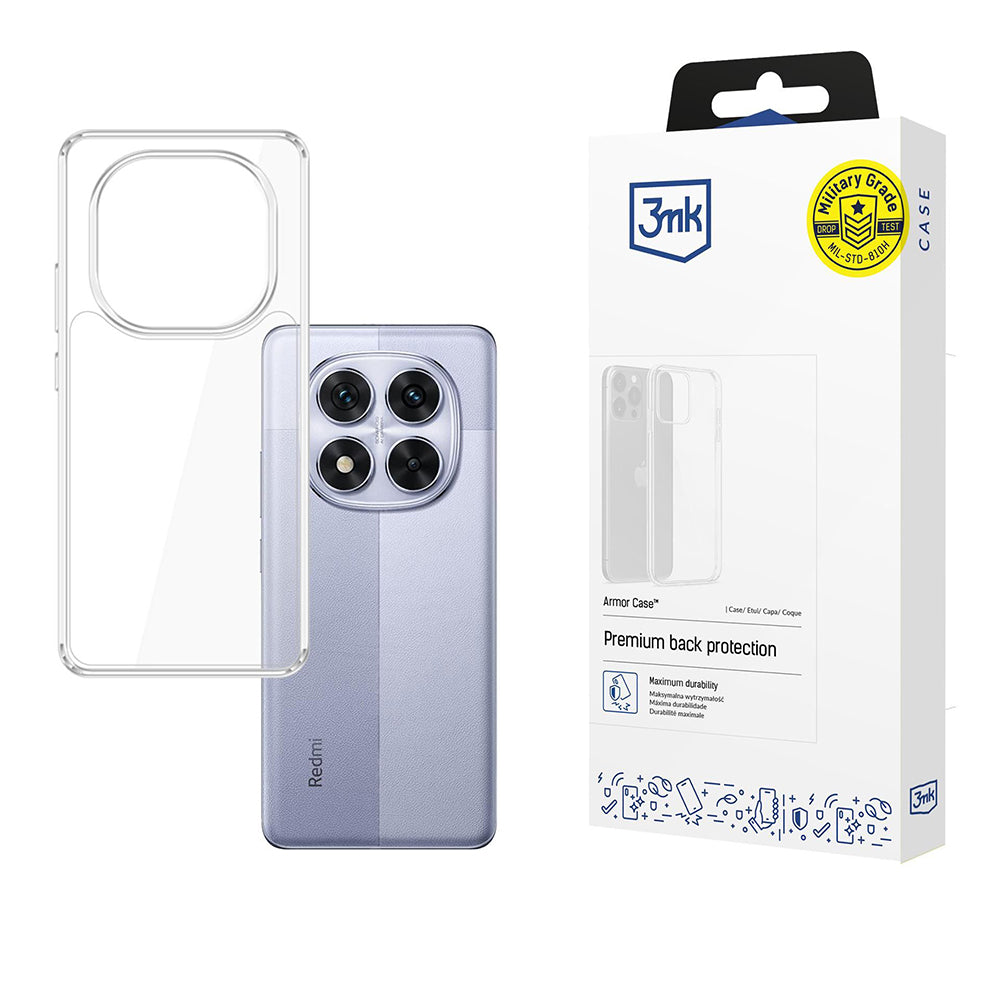 3mk - Armor Case - Xiaomi Redmi Note 14 Pro 4G / Note 14 Pro 5G / Note 14 Pro+ - Transparent