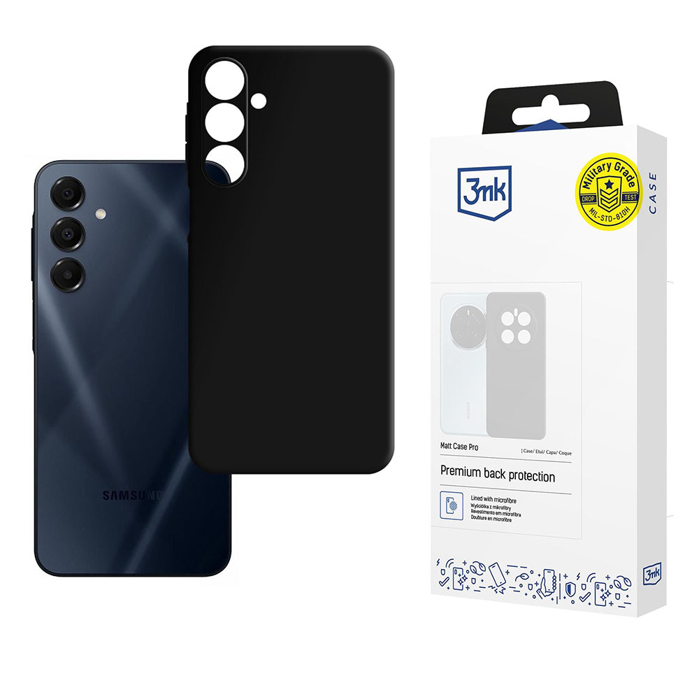 3mk - Matt Case Pro - Samsung Galaxy A16 4G - Black