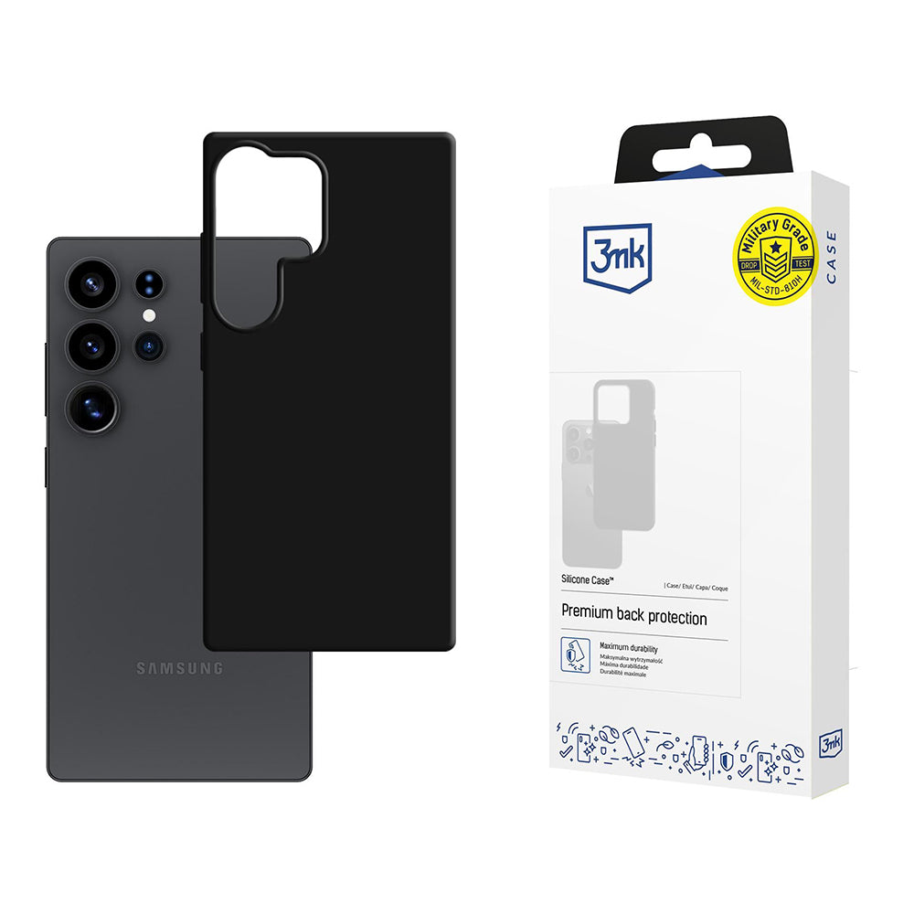 3mk - Silicone Case - Samsung Galaxy S25 Ultra - Black