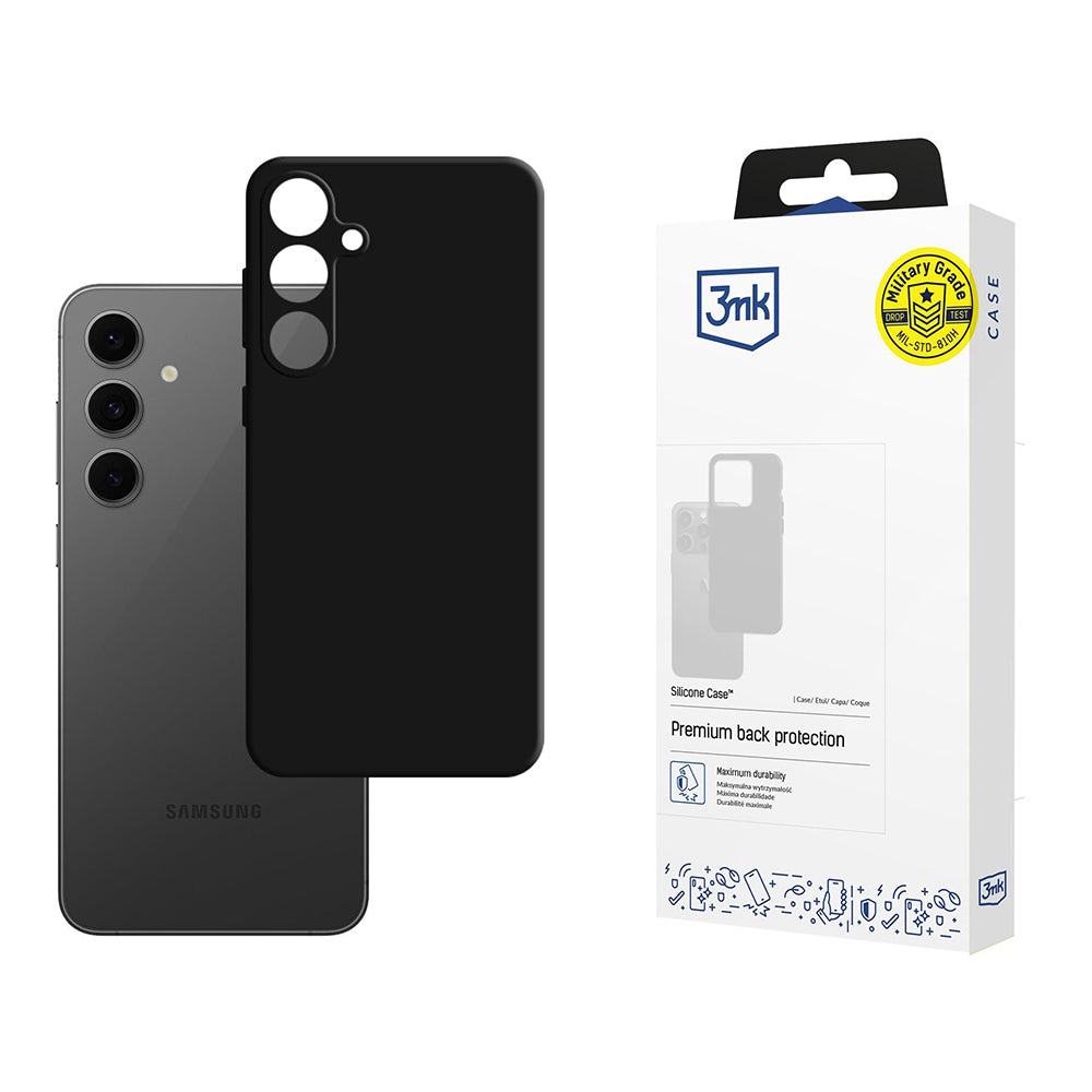 3mk - Silicone Case - Samsung Galaxy S24 FE - Black
