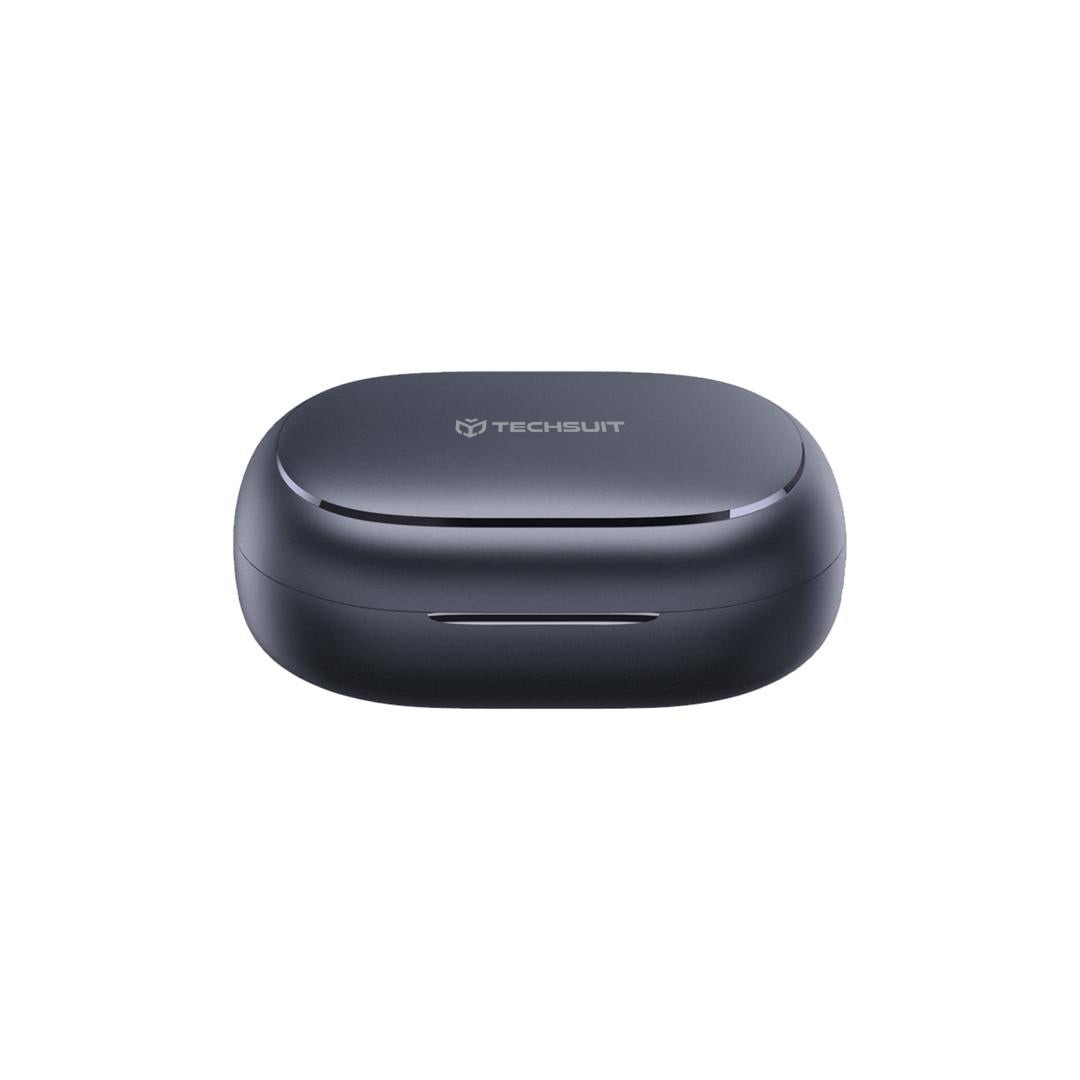 Techsuit - Premium Wireless Earbuds AirTune 100 (CW4) - Bluetooth V5.4, 400mAh, IPX4 - Black