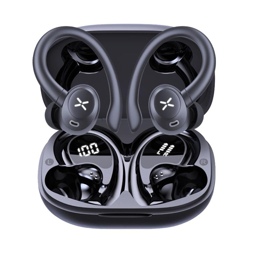 Techsuit - Premium Wireless Earbuds AirTune 100 (CW4) - Bluetooth V5.4, 400mAh, IPX4 - Black