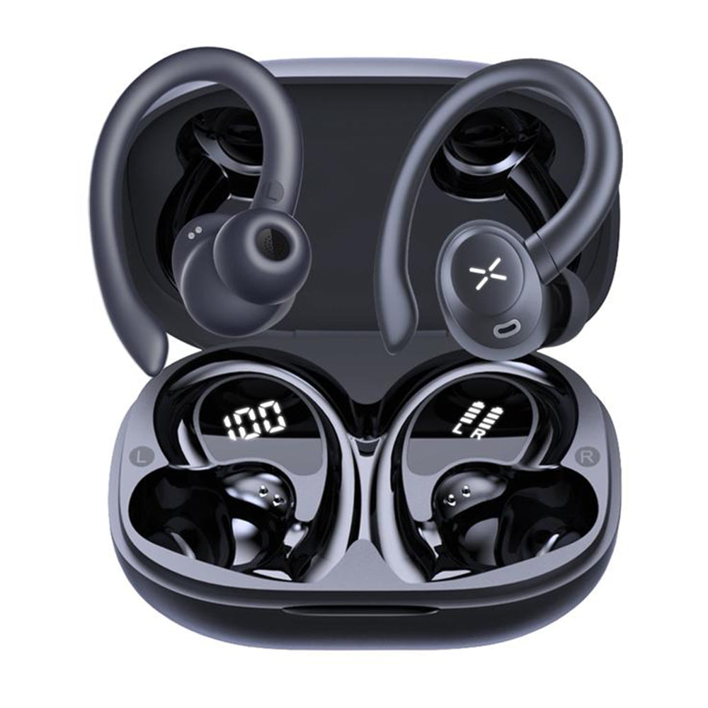 Techsuit - Premium Wireless Earbuds AirTune 100 (CW4) - Bluetooth V5.4, 400mAh, IPX4 - Black