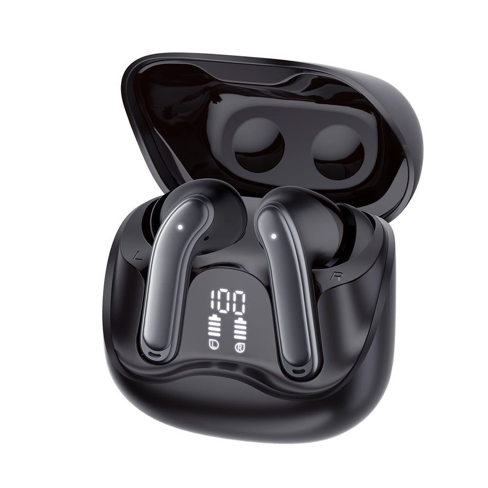 Techsuit - Premium Wireless Earbuds EchoFit Pro (CW5) - Bluetooth V5.4, ANC, ENC, 400mAh, Multi-Connect, Fast Charging, 