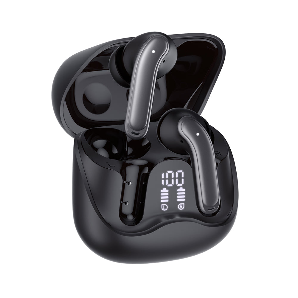 Techsuit - Premium Wireless Earbuds EchoFit Pro (CW5) - Bluetooth V5.4, ANC, ENC, 400mAh, Multi-Connect, Fast Charging, 