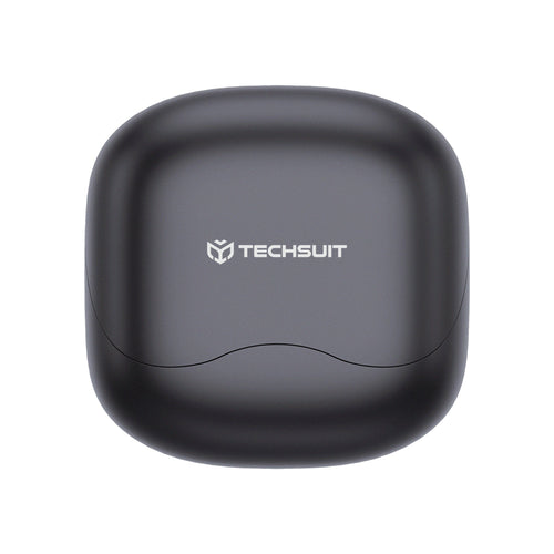 Techsuit - Premium Wireless Earbuds EchoFit Pro (CW5) - Bluetooth V5.4, ANC, ENC, 400mAh, Multi-Connect, Fast Charging, 