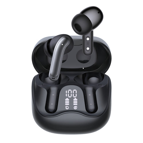 Techsuit - Premium Wireless Earbuds EchoFit Pro (CW5) - Bluetooth V5.4, ANC, ENC, 400mAh, Multi-Connect, Fast Charging, 
