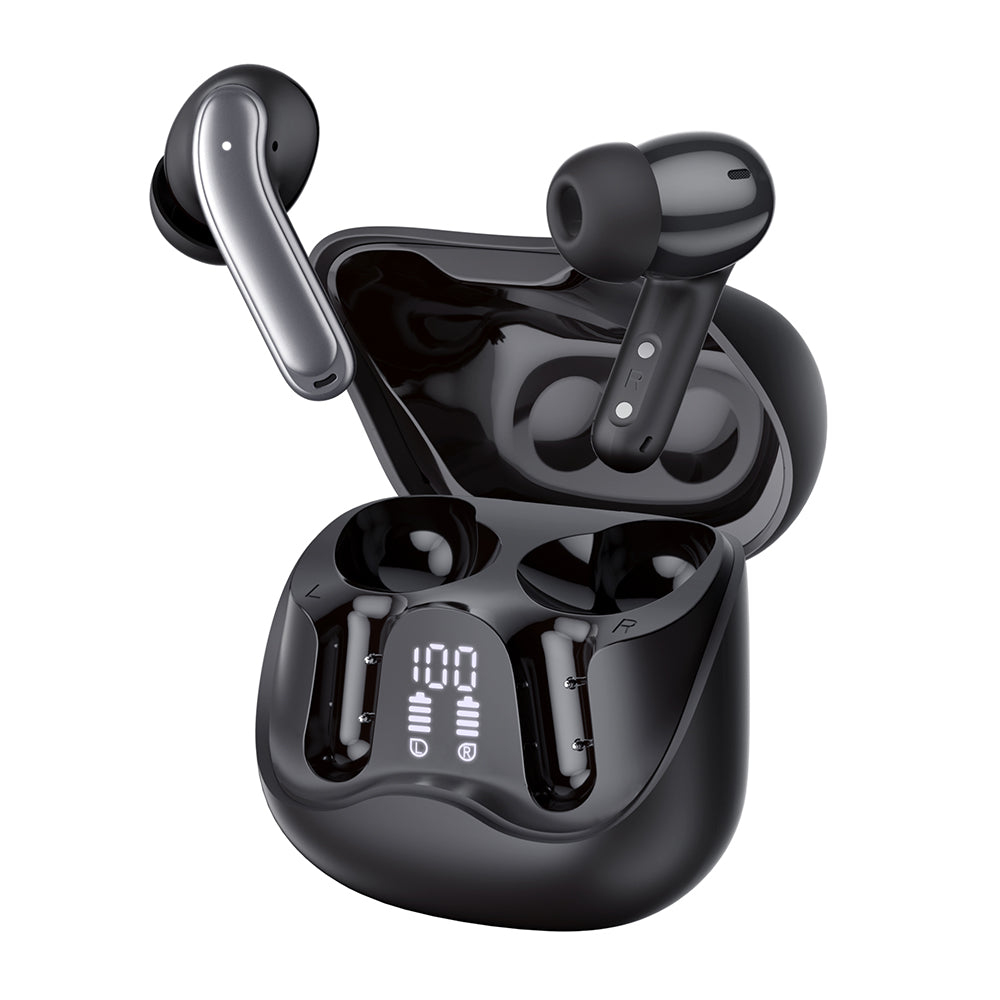 Techsuit - Premium Wireless Earbuds EchoFit Pro (CW5) - Bluetooth V5.4, ANC, ENC, 400mAh, Multi-Connect, Fast Charging, 