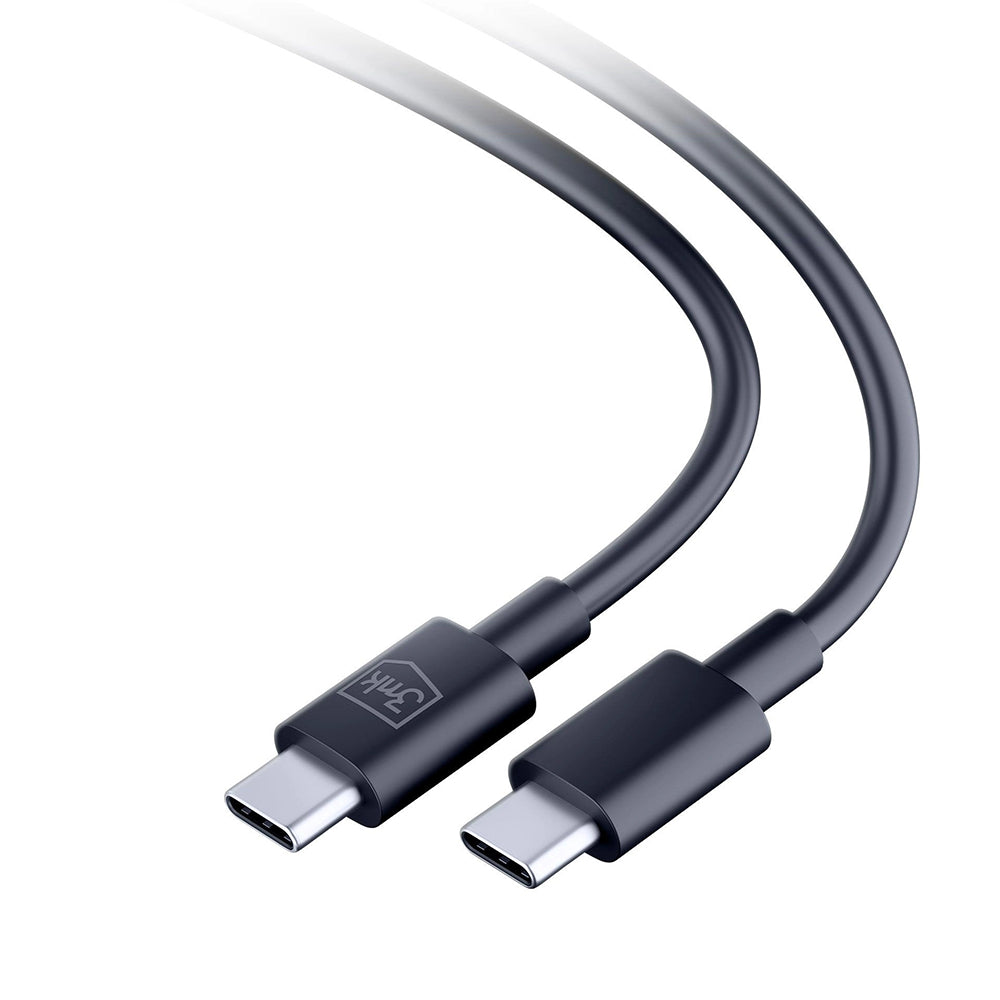 3mk - Data Cable Hyper - UBS-C to USB-C, 100W, 5A, 1.2m - Black