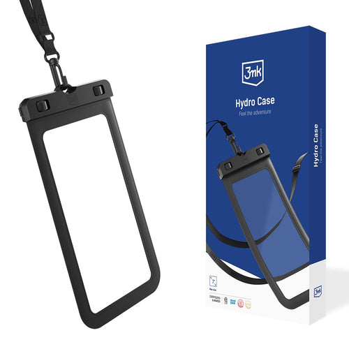 3mk - Waterproof Case Hydro - PVC + ABS, Universal, IPX8, Up to 7" - Black