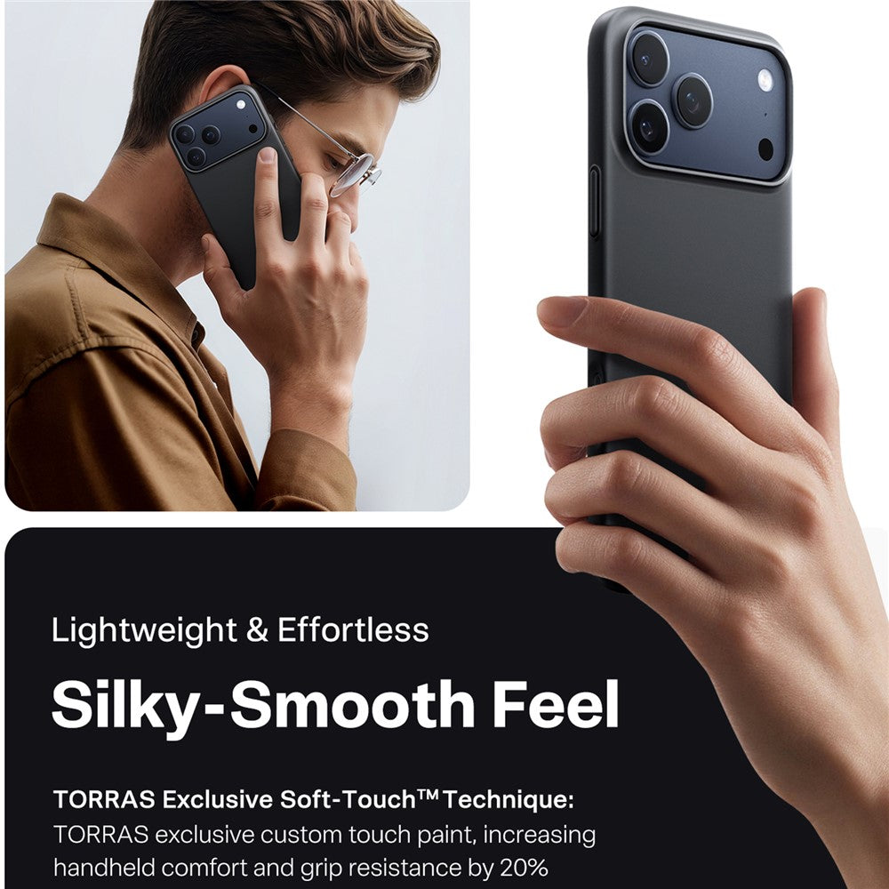 Torras Husa de protectie Torras SlimFit MagSafe Series compatibil cu iPhone 17 Pro, Negru – imagine 7