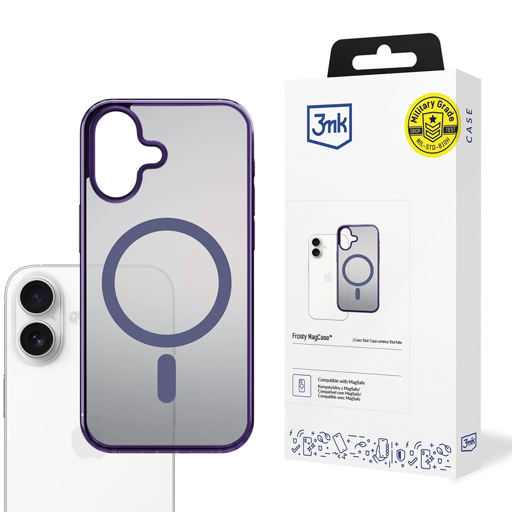 3mk - Frosty MagCase - iPhone 17 - Purple