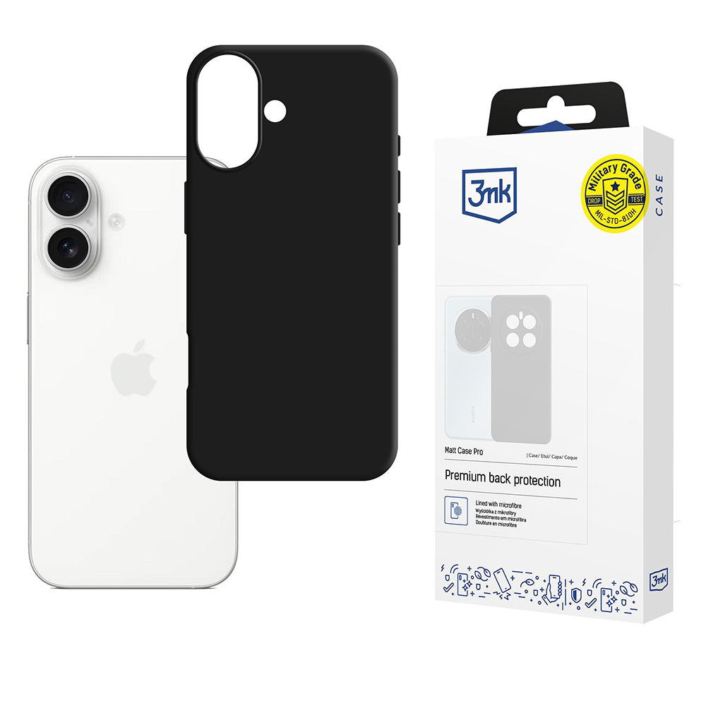 3mk - Matt Case Pro - iPhone 17 - Black