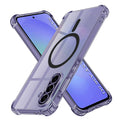 Techsuit - Shockproof Clear Silicone MagSafe - Samsung Galaxy A36 5G - Smoke Black