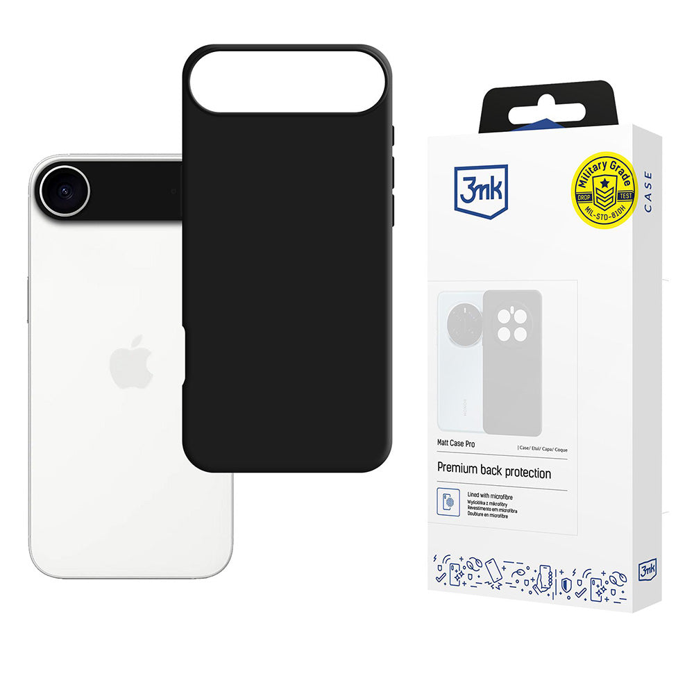 3mk - Matt Case Pro - iPhone 17 Air - Black
