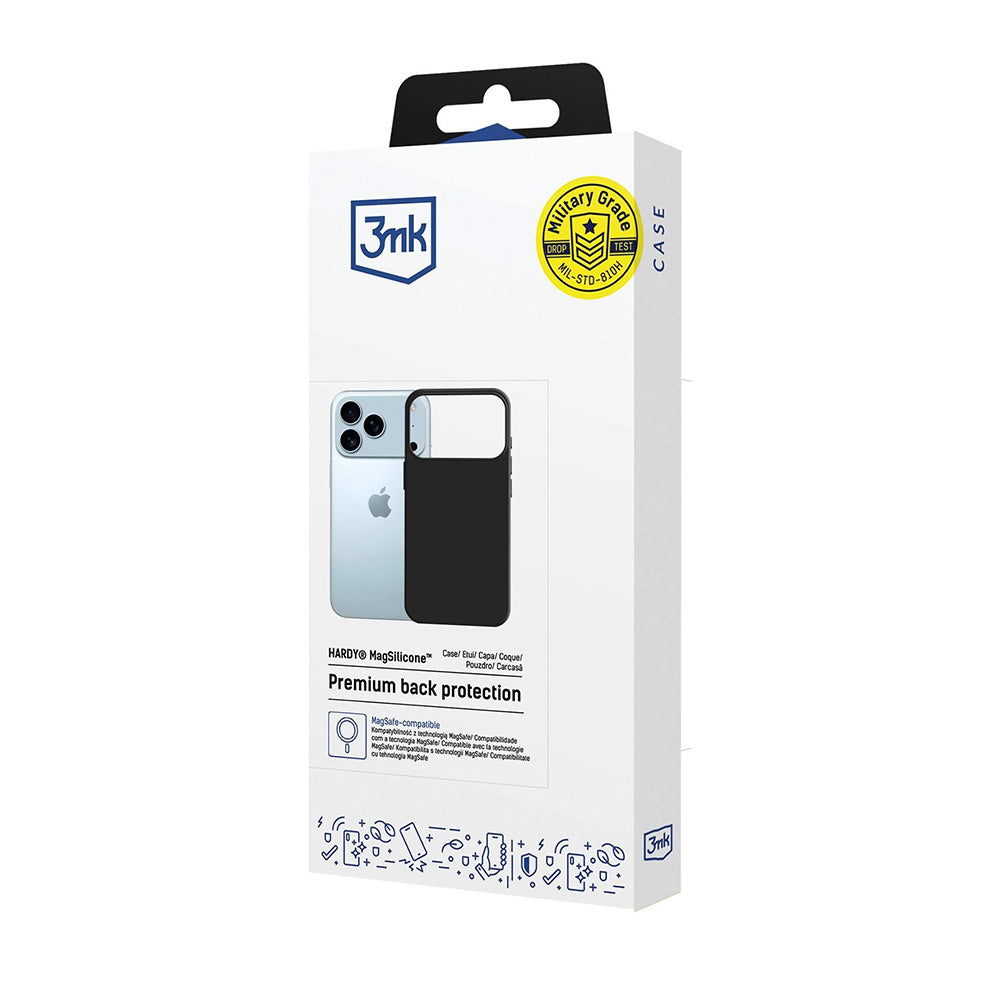 3mk - Hardy MagSilicone - iPhone 17 Pro - Graphite