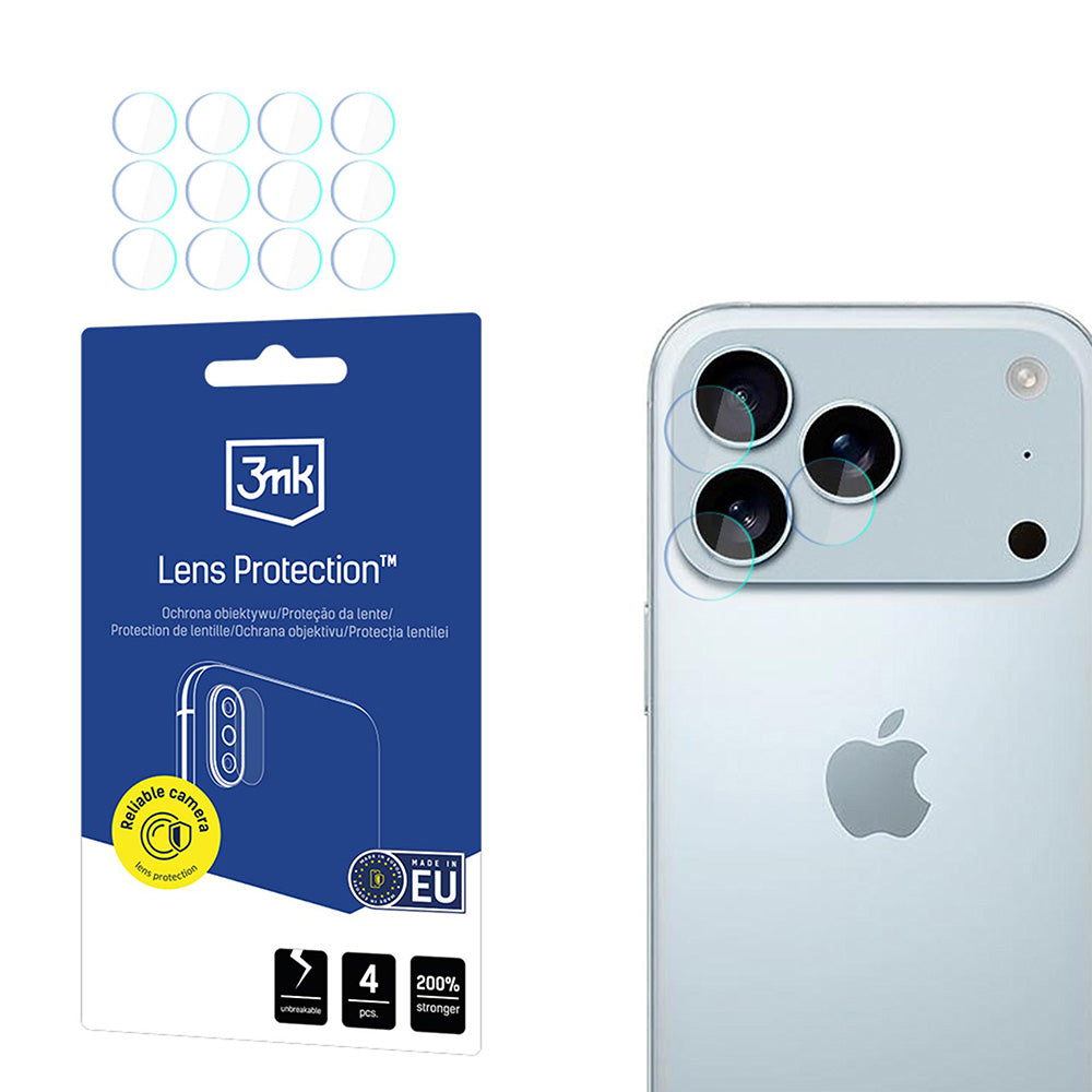 3mk - Lens Protection (4 pack) - iPhone 17 Pro - Clear
