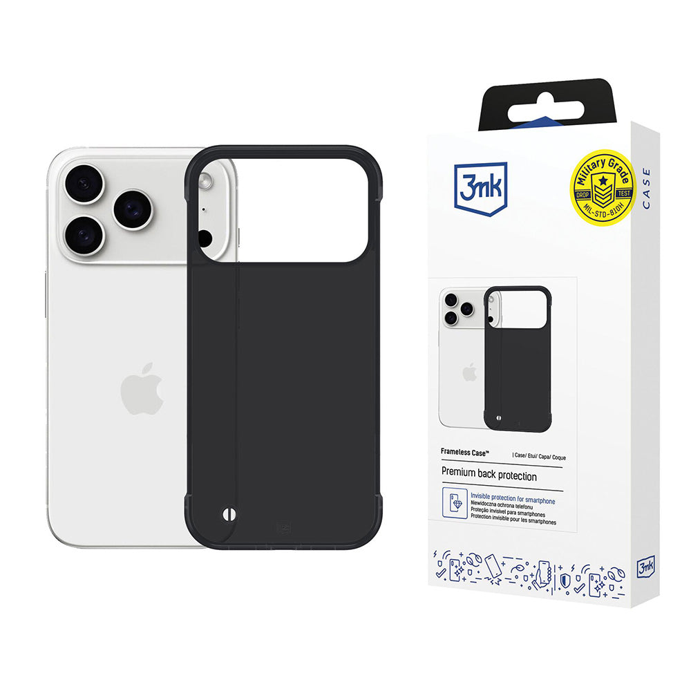 3mk - Just20g Matt Case - iPhone 17 Pro Max - Black