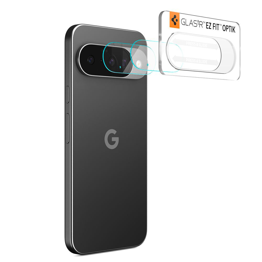 Spigen Folie de protectie Spigen (set de 2) Optik.tR Camera Glass (AGL09661) compatibil cu Google Pixel 10, Crystal Clea
