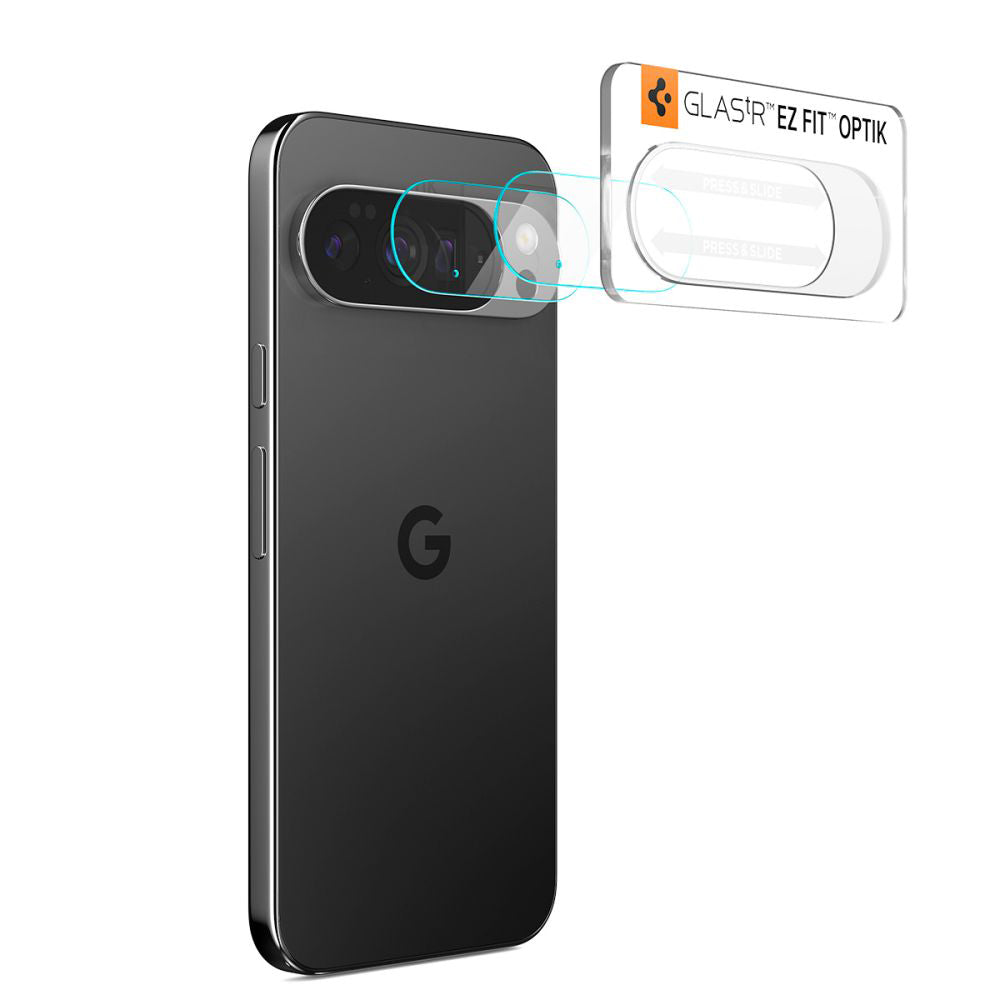 Spigen Folie de protectie Spigen (set de 2) Optik.tR Camera Glass (AGL09662) compatibil cu Google Pixel 10 Pro, Crystal 